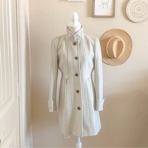 J.Crew Light Heather Gray Peacoat